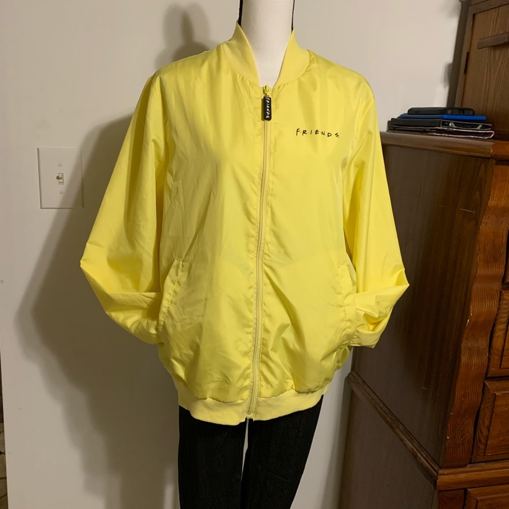 Friends Central Perk Yellow Windbreaker Jacket